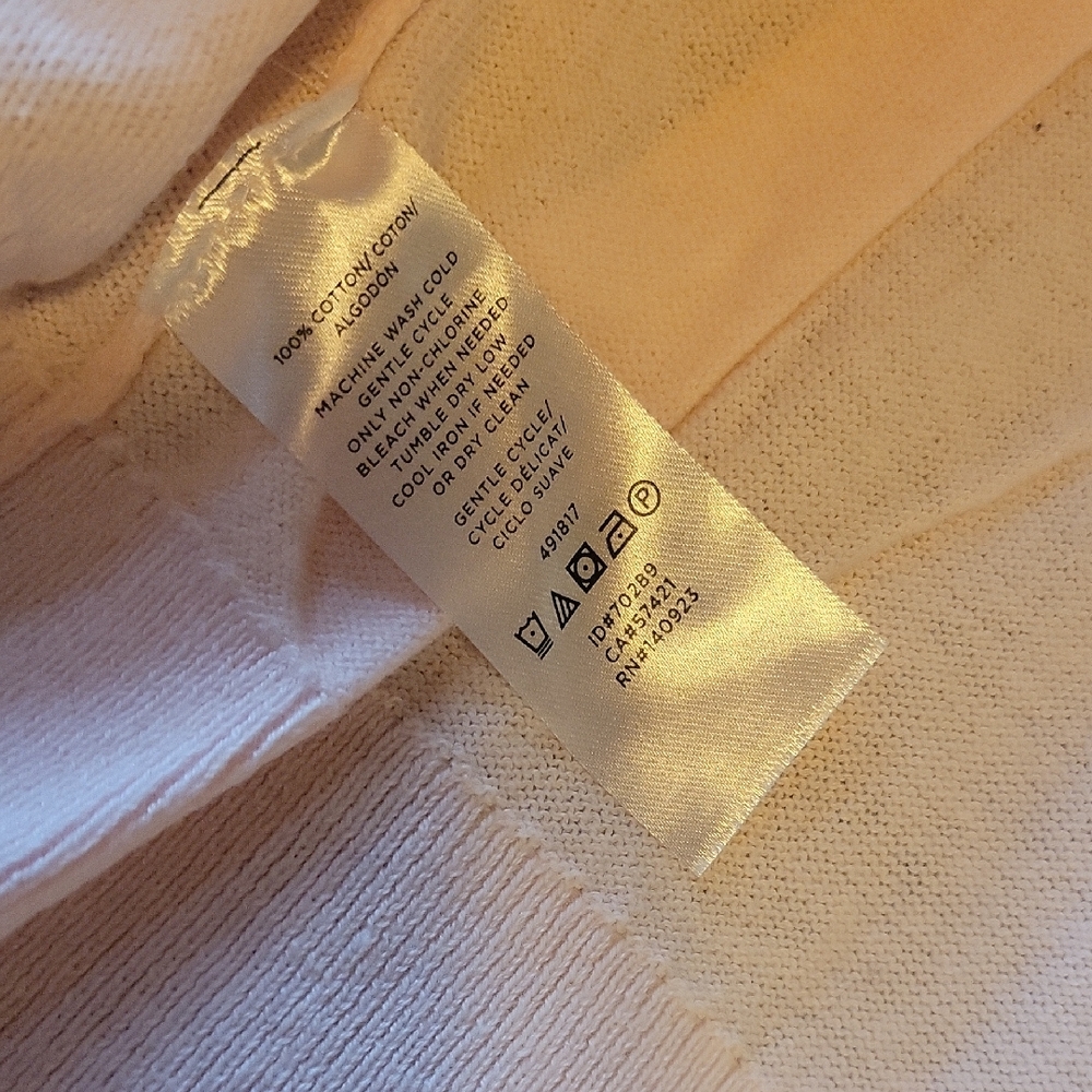 SALE 3 For $20 - LOFT Light Pink Knit Button-Up Cardigan MEDIUM - Picture 4 of 4